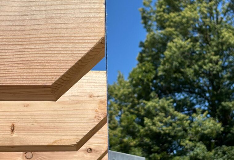 Terrasses et pergolas realise par Charpentier des Cimes a Froges